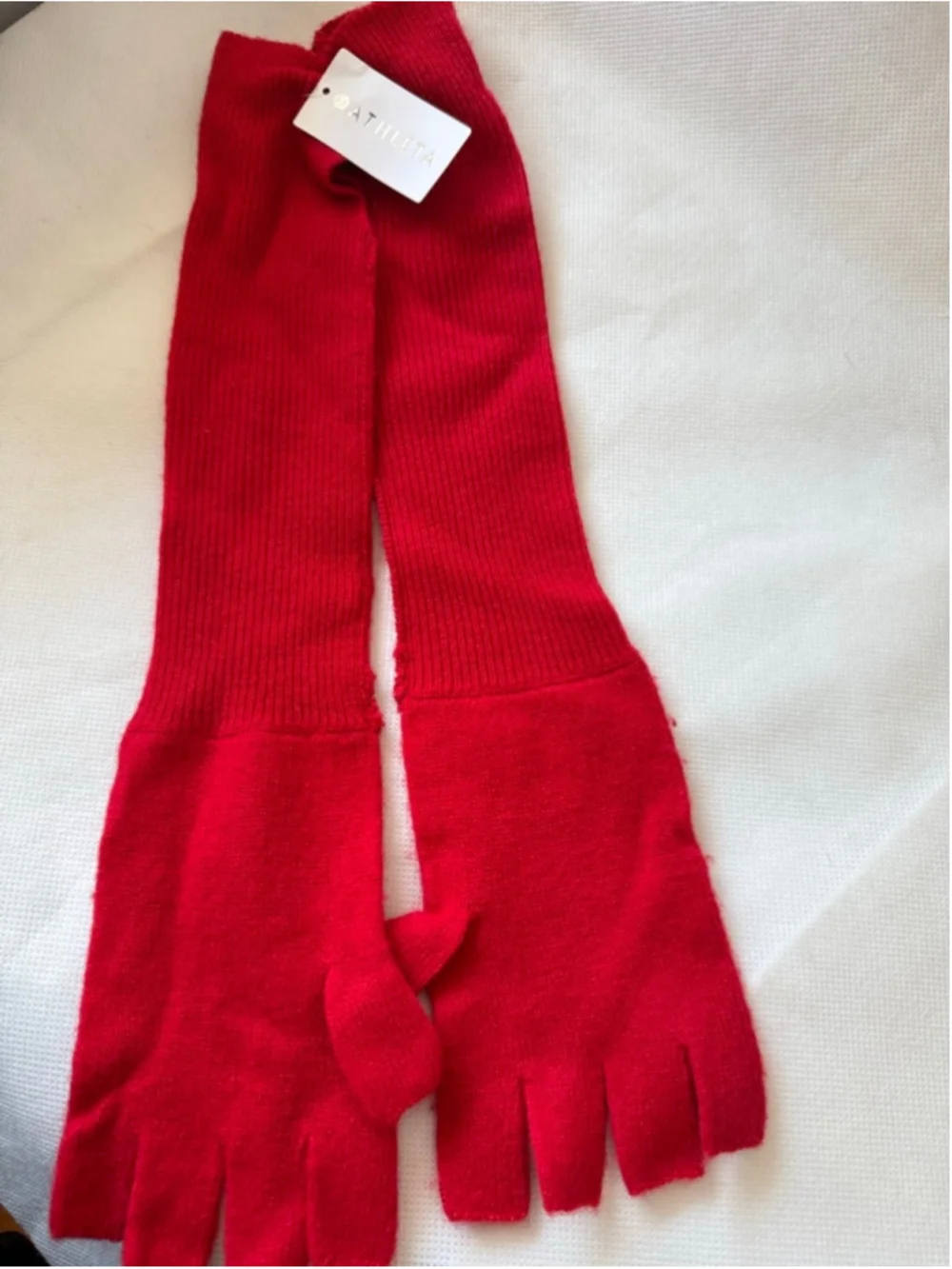 NWT Wool Cashmere Convertible Gloves RED